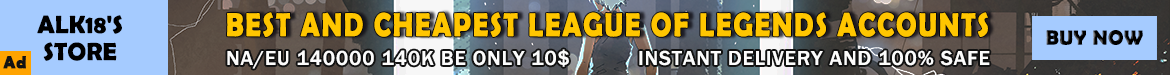 Special League of Legends account offer from Alk18