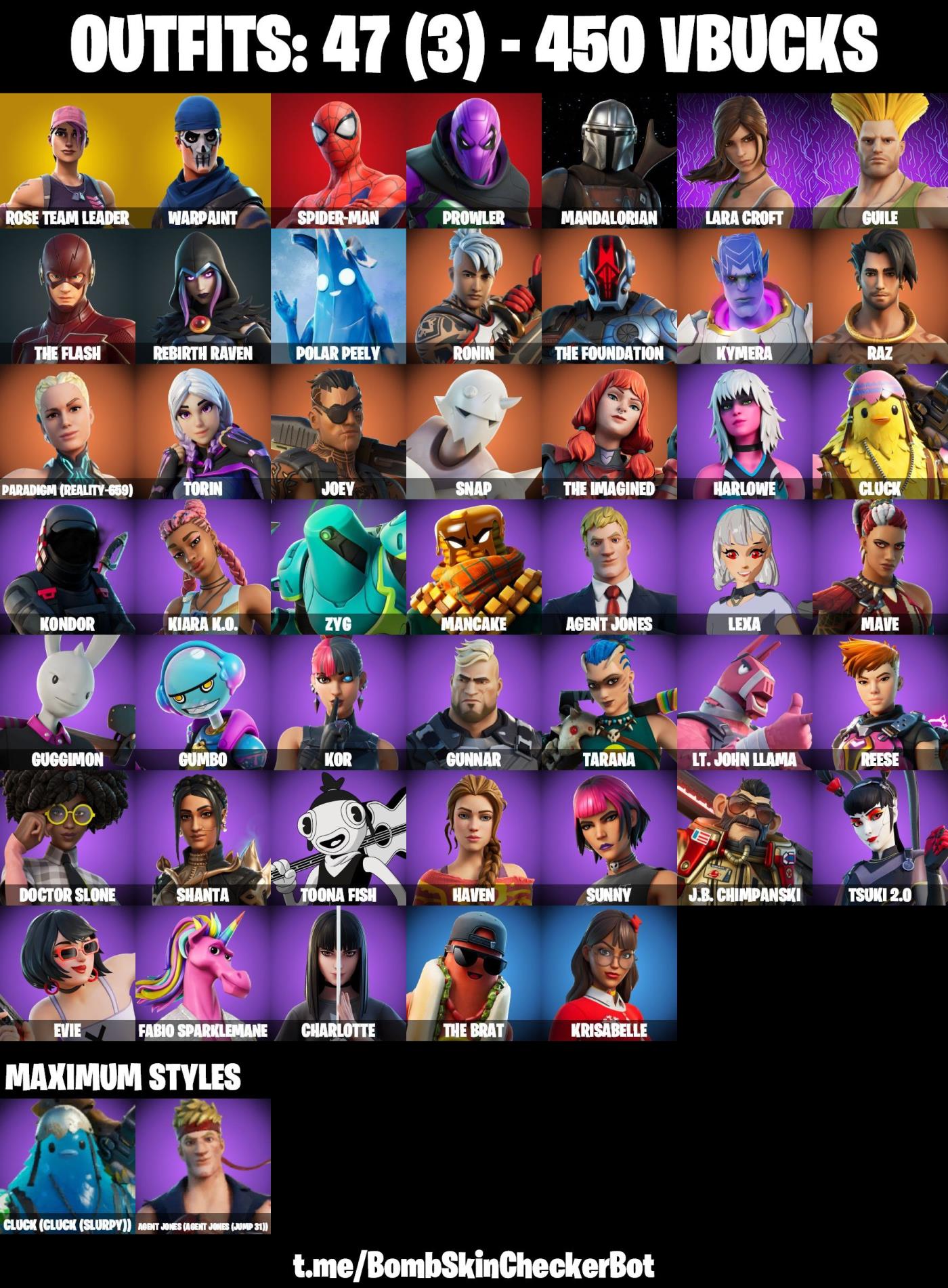 Fa (sale!) [pc Psn Xbox Nintendo] (388+cosmetics) 47 Skins 