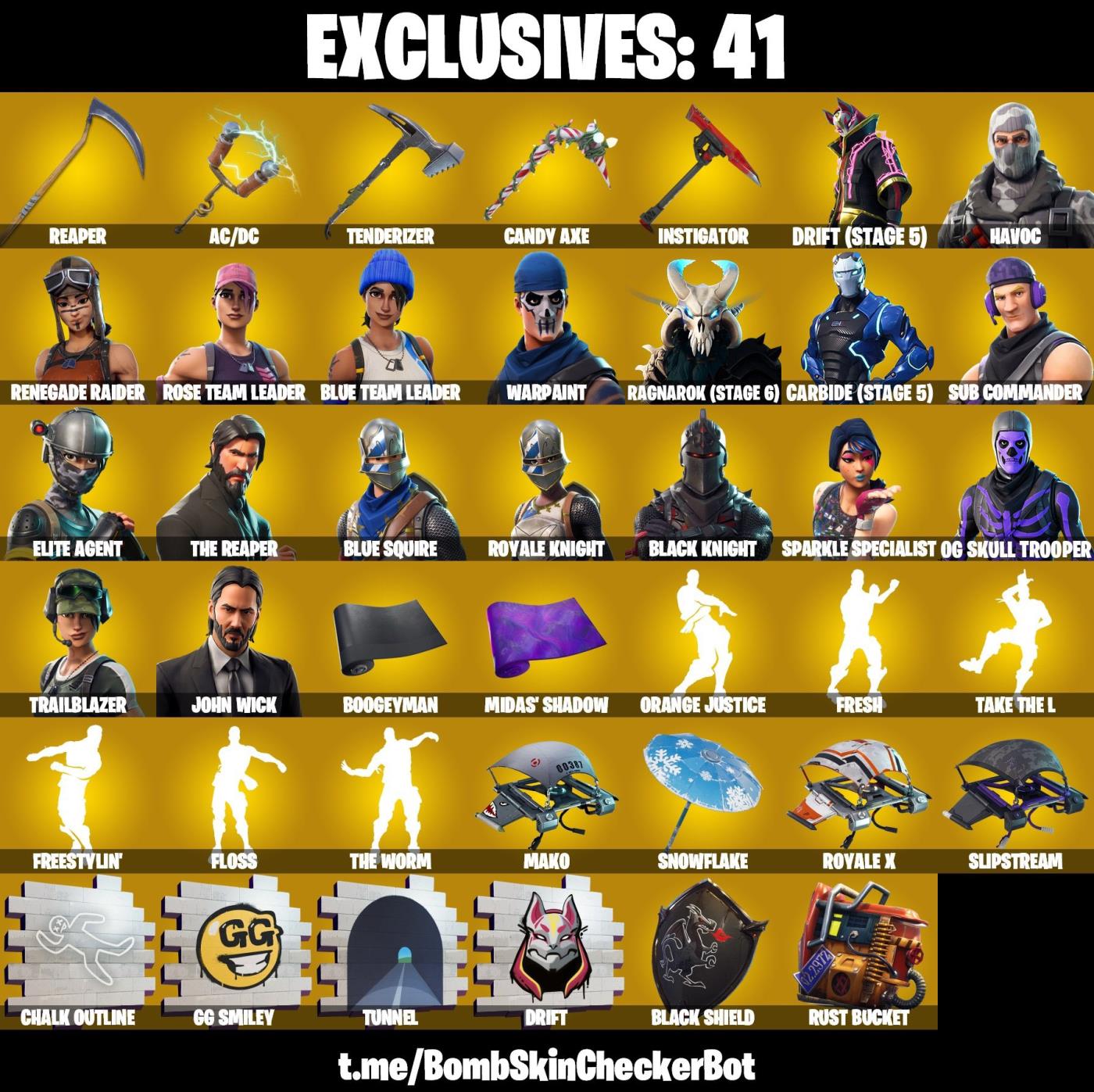 SOLD - Fortnite PC 156 Skins | 110 Emote | 84 Pickaxes | Renegade ...