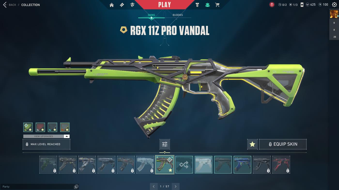 EU | RGX 11z Pro Vandal, Neptune Vandal, Iridian Thorn Blade, Sta ...