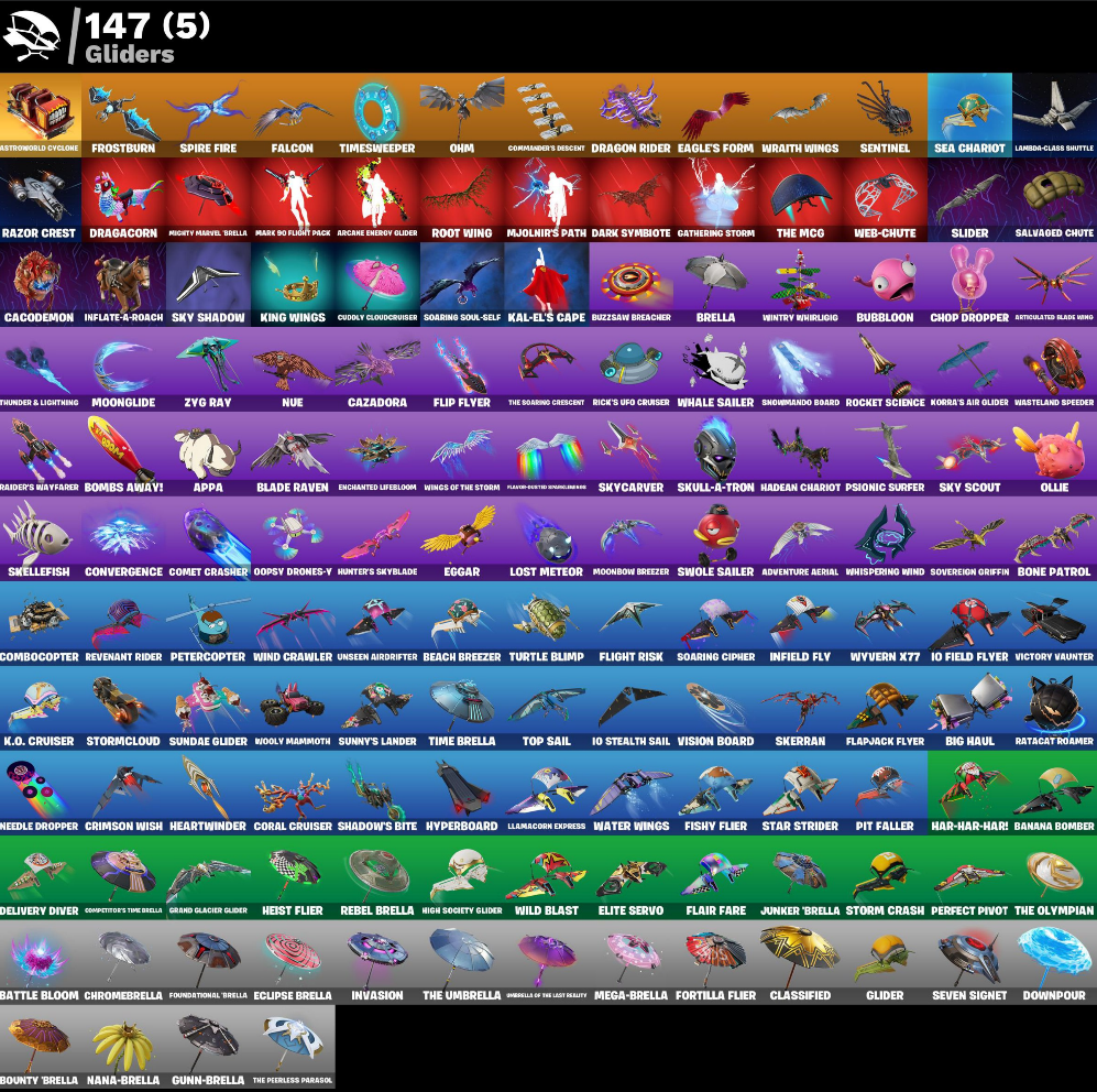 PC/PSN/XBOX - 271 Skins - Spectra Knight, Fade, Snap, Nezumi - Fu ...