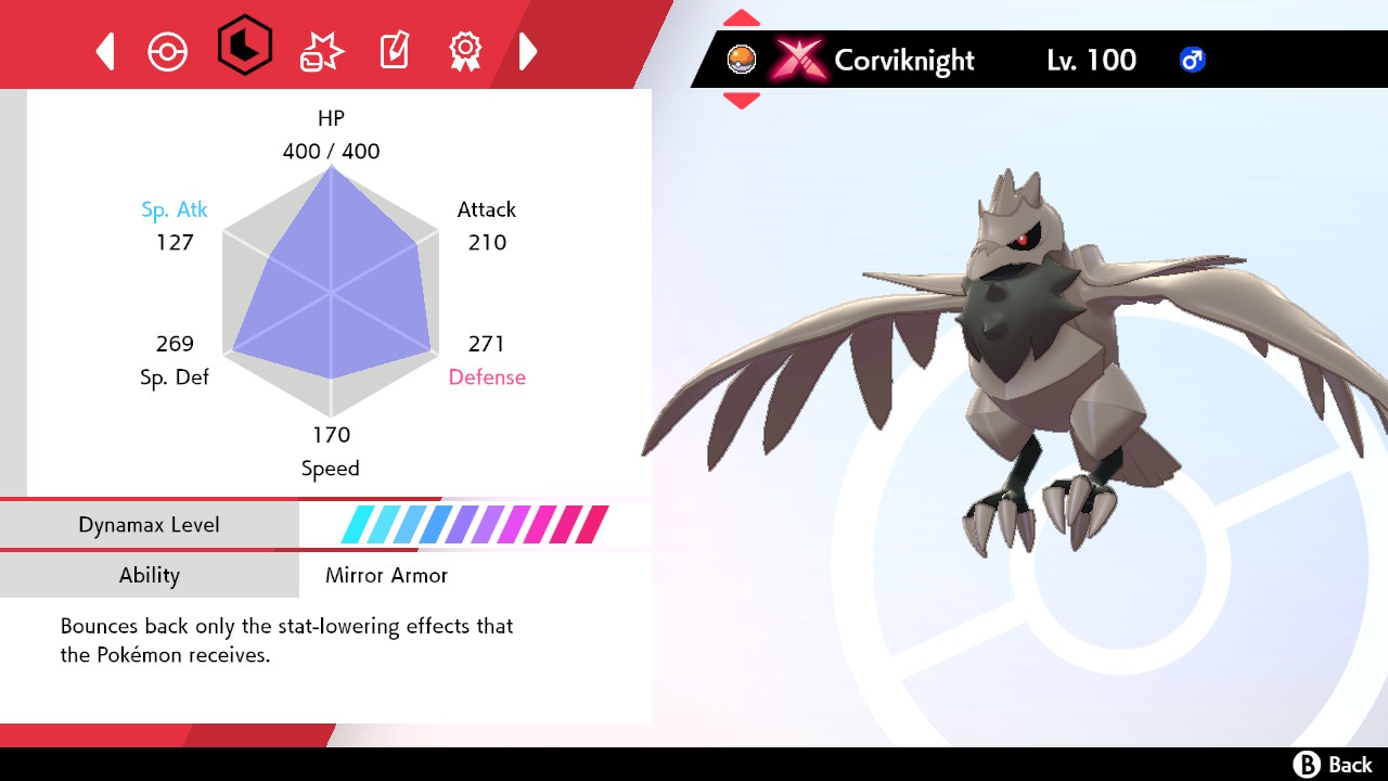 [SWSH] Shiny 6IV Max EV Corviknight Gmax | ID 197965716 | PlayerAuctions