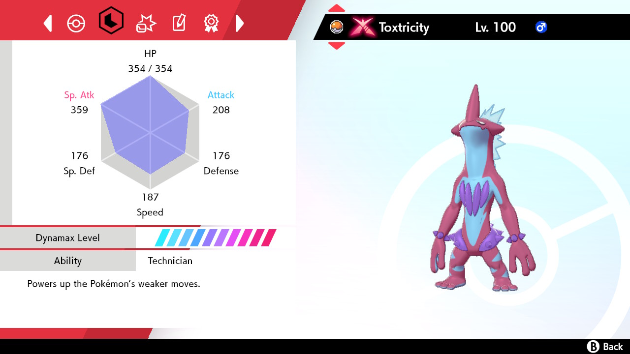 Swsh Shiny 6iv Max Ev Toxtricity Low Key Gmax Id Playerauctions