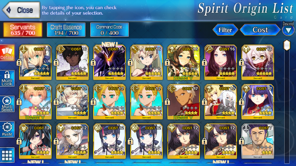 [NA] Fate GO 7 SSR Britomart, M. Heroine X alter, Da Vinci, Loliv ...