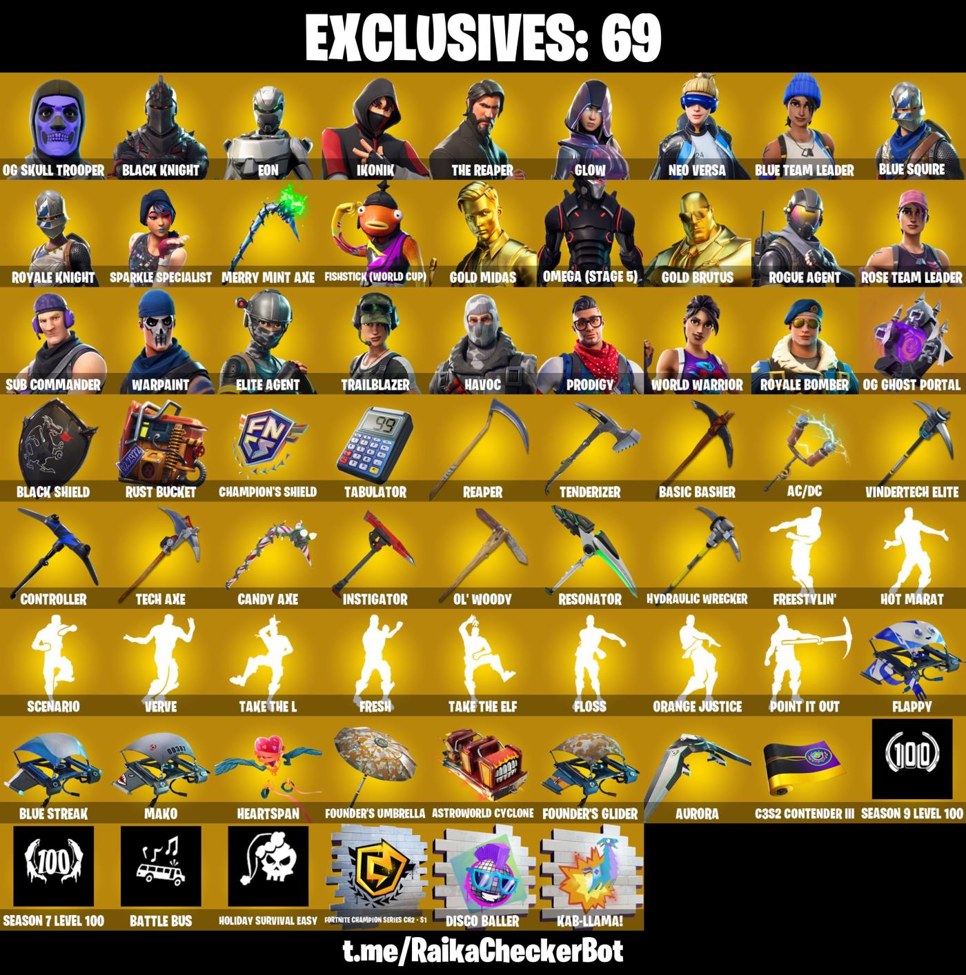 [PC/XBOX/PSN]306 skins|OG STW|Og Purple Skull Trooper|IKONIK|EON ...