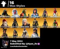 63 Skins 850 VBucks Catalyst Peely GeraltOfRivia FishStick BlackH ...