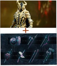 All Server-GOLDEN RAGE ARMOR SKIN +INESPUN WEAPON SKIN SET * 14 skins (In Stock) -intant delivery