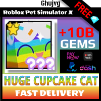 HUGE CUPCAKE CAT 10B FREE GEMS 100% NOT DUPED