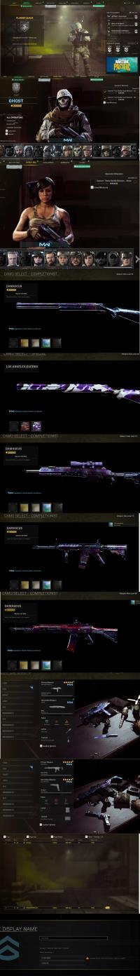 Special offer.658 Modern Warfare | Roze | Ghosts |All Damascus | 37 Operators |All Dark Aether | diamond and gold |0 Vanguard & DM Ultra |KD:1.13