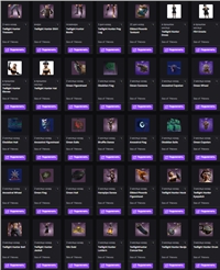 61 Beautiful skins twitch drops | PC/XBOX (Obsidian/Phoenix/Hunter/Omen and more)