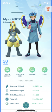 Level 50 Pokemon Go Account | ID 197860041 | PlayerAuctions