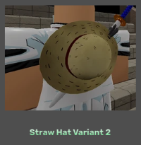 STRAW HAT VARIANT 2 - [PEROXIDE - ROBLOX] | ID 210274573 | PlayerAuctions