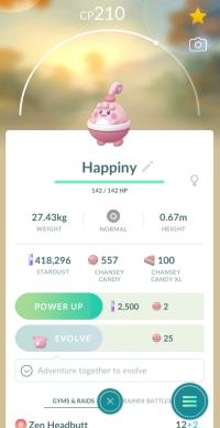 HAPPINY - BABY POKEMON ||| Trade Immediately After Purchase - Blissey Pre-Evolution