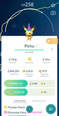 PARTY HAT PICHU ||| Trade Immediately After Purchase - Event Pokemon