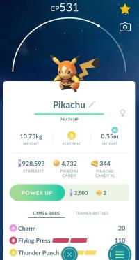 PIKACHU LIBRE + 3 MOVES UNLOCKED ||| Trade Immediately After Purchase - Exclusive From PVP RANK 20!!!