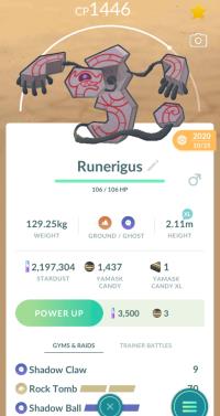 RUNERIGUS + 3 MOVES UNLOCKED ||| Galarian Yamask Evolution - Poke ...