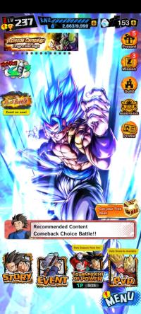 LvL 237 | UL Gogeta Blue, UL SSJ Vegito, 4* LL Goku/Frieza, 8* LL ...