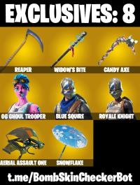 96 SKINS+OG PINK GHOUL TROOPER+BLUE SQUIRE+ROYALE KNIGHT+SLIM SHA ...