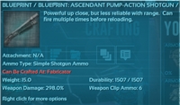 PC-PVE-NEW Pump-Action Shotgun[Not BP] DMG:298% Durability:1507-2000+