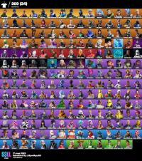 209 Skins OG Stw Season 3 Max,Ninja,Siren,Thor,Sasuke Uchiha,Son ...