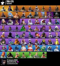 PC/PSN/XBOX/SWITCH 70 SKINS (OG SKINS,STACKED): EON,DARK SKULLY,D ...