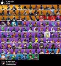 PC/PSN/XBOX/SWITCH 106 SKINS (OG SKINS,STACKED) - GOLD MIDAS,SUB ...