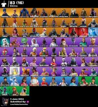 PC/PSN/XBOX/SWITCH OG STW 83 SKINS OG SKINS, STACKED: WARPAINT,RO ...