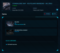 RSI Polaris w/ 10 Year Insurance (NOT CCU, STANDALONE SHIP) | ID 191567885  | PlayerAuctions