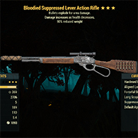 Bloodied Explosive Lever Action Rifle [90% reduced weight]