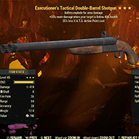 Executioner's Explosive Double-Barrel Shotgun [25% less AP cost]