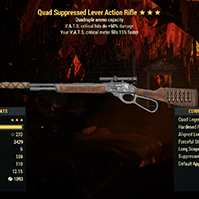 Quad Lever Action Rifle [+50% critical damage/15% critical fill]