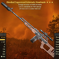 Bloodied Handmade Rifle [+50% critical damage/25% less AP cost]