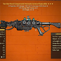 [PC] Two Shot Enclave Plasma Rifle (+25% Aiming Damage/-90% Weigh ...