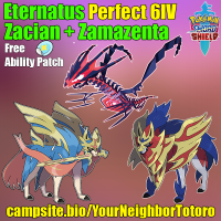 Eternatus, Zacian, Zamazenta - Pokemon Scarlet and Violet - Custo ...