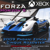 (XBOX | MICROSOFT STORE) 2009 Pagani Zonda Cinque Roadster Oreo Edition - Forza Horizon 5