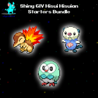 Shiny 6IV Hisui Hisuian Starters for Legends Arceus, Scarlet, and ...