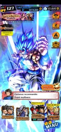 ULTRA GOGETA BLUE + 3 LEGENDS LIMITED + 22.600 GEMS + Sp units ...