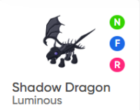 Shadow Dragon -N-F-R Luminous -Adopt Me#8 | ID 197476488 | PlayerAuctions