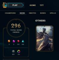 300 SKINS ACCOUNT SILVER KAYLE/UFO CORKI/NEO PAX SIVIR+VICTORIOUS SKINS FROM SEASON 3-9/ ALL CHAMPIONS+206K BE