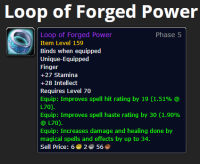 Loop of Forged Power. TBC classic All server delivery!