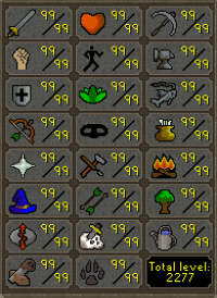 Maxed Main Account [2277] Single Owner - 11 Pets - Quest Cape - Diary Cape - Music Cape + much more! 