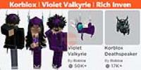 Korblox with Violet Valkyrie | Rich Inventory | Good for Main | ID ...
