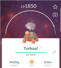 Torkoal - Regional - Exclusive - CP 1000/2000 - Limited