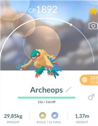 Archeops - Fossil - Rare - Limited - CP1892