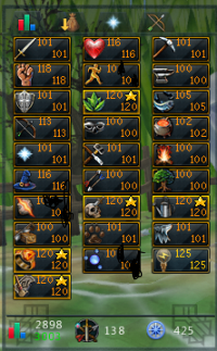 Maxed w/120s. QP cape. Rare 03' Scythe. 5b+ bank value. Most Auras. Tons of emotes and customs. 1 year from 20 year cape. 