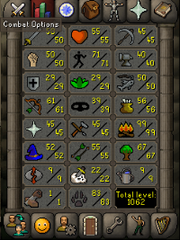 Email Set - Iron man 99 firemaking (50Att-50Str-29Def-61Range-52Magic) Total level 1062 Quest point: 91 =}wuming185